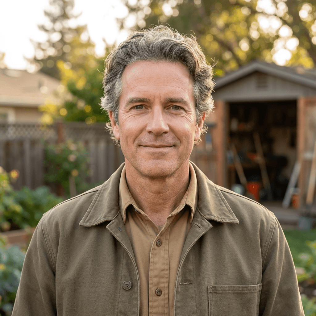 Portrait of a male medical equipment distributor in his early 40s, White, professional and approachable demeanor suitable for healthcare supply industry